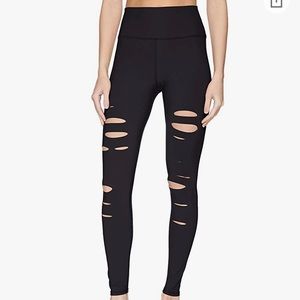Alo Yoga | Black high waisted, cut out leggings